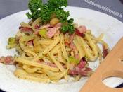 Chitarrine pancetta porro