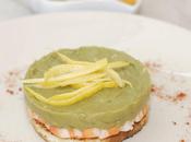 Crostone gamberi mousse avocado