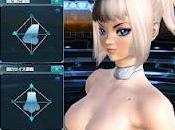 Phantasy Star Online l'editor personaggi mostra immagini