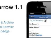 Sparrow, eccellente client email iPhone