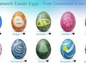 icone social media forma uova Pasqua