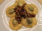 Ravioloni spinaci funghi porcini