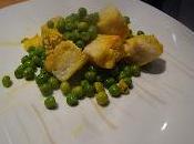 Spezzatino nasello piselli zafferano