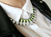 H&amp;M neon yellow necklace