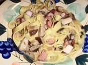 Tagliatelle funghi speck