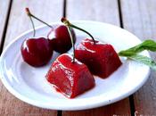 Gelatina ciliegie rhum Cherry jelly with