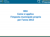 Come applica l’imposta municipale propria l’anno 2012: guida Ministero