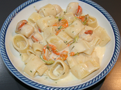 Calamarata fiori zucca capesante