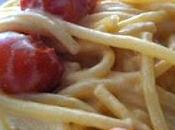 Spaghetti pomodorini crema formaggio
