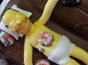 Homer Simpson cake