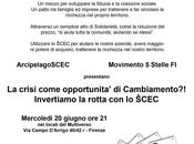 Giugno. SCEC: crisi come opportunita’ cambiamento