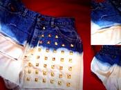 Native Heart ombreé shorts with studs