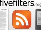 Fivefilters.org: come convertire feed pagine Kindle