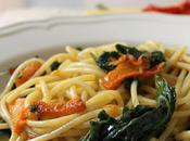 Spaghetti spinacini freschi zucca