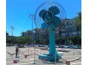 Aviv: ventilatore gigante piazza Rabin