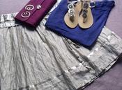 Outfit blue, violet gold