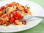 Panzanella pomodorini colorati rossi gialli