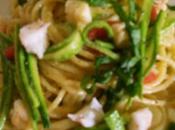 Spaghettini agli scampi verdure estive