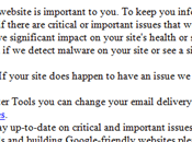 Arrivano e-mail Google WebMaster Tools