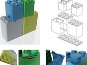 Contenitore raccolta differenziata Leco design flussocreativo