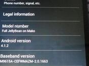 Nexus ecco foto anteprima Android 4.1.2 Jelly Bean