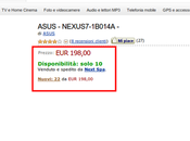 Asus Nexus nuovo disponibile Amazon Italia euro