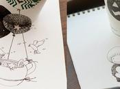 Pubblicità inaspettata Starbucks grazie artista