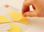 foglia Ginkgo come post-it
