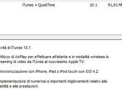 iTunes V.10.1 Finalmente rilascio della nuova versione supporta Apple