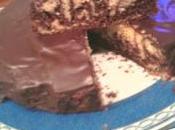 Torta zebrata glassa cacao