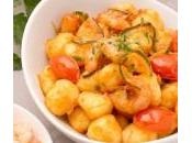 Ricette primi: gnocchi patate gamberoni porcini