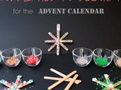 Dentro Calendario dell'Avvento (5): fiocchi neve decorare zuccherini glitter