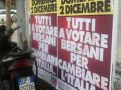 paese contrario. Bersani copre giorni Roma manifesti illegali evadendo tasse nessuno dice niente; Renzi compra regolari pagine pubblicità giornali parte esposto