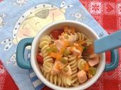 Ricette pesce bambini: pasta veloce salmone verdure