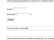 Come calcolare percentuale online