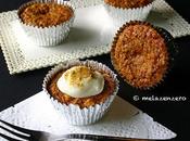 Muffin agli amaretti carote, arance candite cream-cheese frosting: ricetta rapidissima