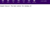 NotePad Classic Windows ottimizzato tablet touchscreen, stile