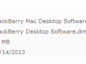 rilascia aggiornamento BlackBerry Desktop Software