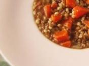 Zuppa d’orzo lenticchie zucca