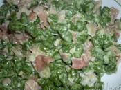 Spatzle tirolesi (gnocchetti spinaci prosciutto)