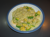 Risotto gamberi avocado