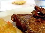 Costolette maiale salsa mele