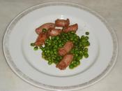 Bocconcini salsiccia alla paprika piselli