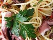 Spaghetti moscardini cartoccio