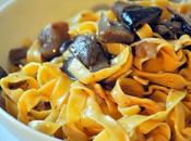 Tagliatelle zucca (fatte casa) funghi porcini