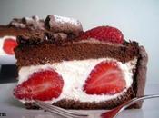 Torta cioccolato fragole