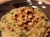 Risotto zucchine, brie nocciole tostate