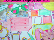 Calendar Journal Pages 2013 Marzo Anteprima Bamboline Carta Pesta