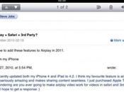 Steve Jobs: “Airplay Safari applicazioni terze parti arriverà 2011″