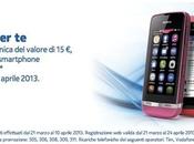 euro ricarica omaggio acquista Nokia Asha 305, 306, 308,